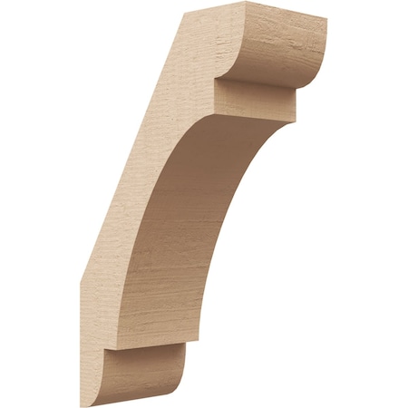 Ekena Millwork 3-inch W x 6-inch D x 10-inch H Olympic Rough Cedar Woodgrain TimberThane Knee Brace, Primed BRCUR03X06X10OLYRCPR